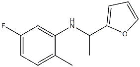 5-fluoro-N-[1-(furan-2-yl)ethyl]-2-methylaniline Structure