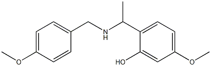 5-methoxy-2-(1-{[(4-methoxyphenyl)methyl]amino}ethyl)phenol