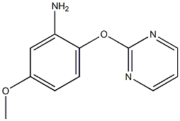 5-methoxy-2-(pyrimidin-2-yloxy)aniline Struktur