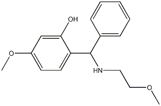 5-methoxy-2-{[(2-methoxyethyl)amino](phenyl)methyl}phenol|