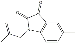 5-methyl-1-(2-methylprop-2-en-1-yl)-2,3-dihydro-1H-indole-2,3-dione|