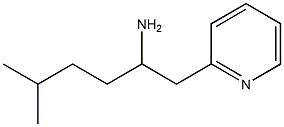 5-methyl-1-(pyridin-2-yl)hexan-2-amine Struktur