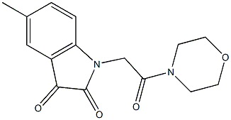 5-methyl-1-[2-(morpholin-4-yl)-2-oxoethyl]-2,3-dihydro-1H-indole-2,3-dione|