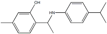 5-methyl-2-(1-{[4-(propan-2-yl)phenyl]amino}ethyl)phenol Struktur