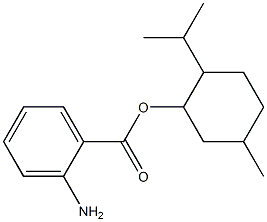 5-methyl-2-(propan-2-yl)cyclohexyl 2-aminobenzoate,,结构式