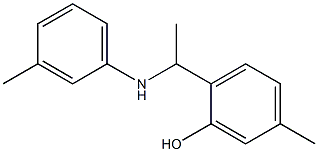 5-methyl-2-{1-[(3-methylphenyl)amino]ethyl}phenol Structure