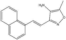 5-methyl-3-[(E)-2-(1-naphthyl)vinyl]isoxazol-4-amine|