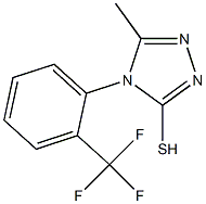 5-methyl-4-[2-(trifluoromethyl)phenyl]-4H-1,2,4-triazole-3-thiol Structure