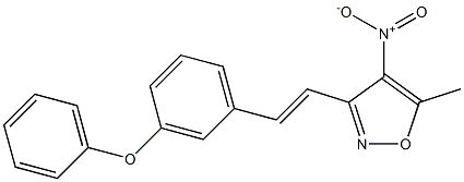 5-methyl-4-nitro-3-[(E)-2-(3-phenoxyphenyl)vinyl]isoxazole