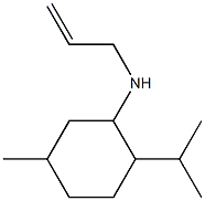 5-methyl-N-(prop-2-en-1-yl)-2-(propan-2-yl)cyclohexan-1-amine Struktur