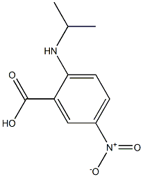5-nitro-2-(propan-2-ylamino)benzoic acid,,结构式