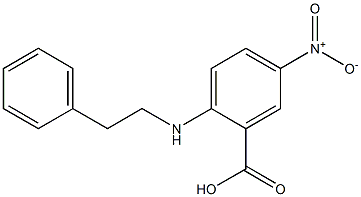5-nitro-2-[(2-phenylethyl)amino]benzoic acid,,结构式