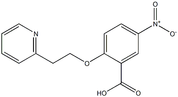 5-nitro-2-[2-(pyridin-2-yl)ethoxy]benzoic acid,,结构式