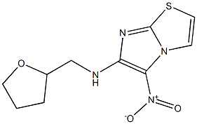 5-nitro-N-(tetrahydrofuran-2-ylmethyl)imidazo[2,1-b][1,3]thiazol-6-amine