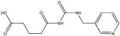 5-oxo-5-{[(pyridin-3-ylmethyl)carbamoyl]amino}pentanoic acid 结构式