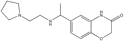 6-(1-{[2-(pyrrolidin-1-yl)ethyl]amino}ethyl)-3,4-dihydro-2H-1,4-benzoxazin-3-one Structure