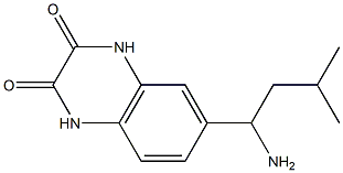 6-(1-amino-3-methylbutyl)-1,2,3,4-tetrahydroquinoxaline-2,3-dione Structure