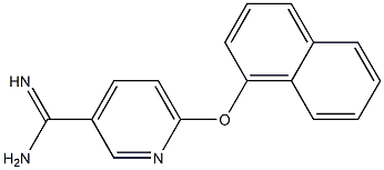 6-(1-naphthyloxy)pyridine-3-carboximidamide Structure