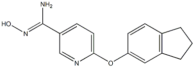 6-(2,3-dihydro-1H-inden-5-yloxy)-N'-hydroxypyridine-3-carboximidamide