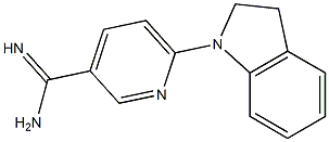 6-(2,3-dihydro-1H-indol-1-yl)pyridine-3-carboximidamide