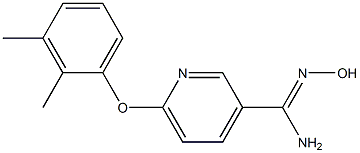 6-(2,3-dimethylphenoxy)-N'-hydroxypyridine-3-carboximidamide Structure