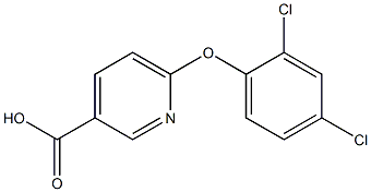 6-(2,4-dichlorophenoxy)pyridine-3-carboxylic acid Structure