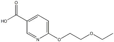 6-(2-ethoxyethoxy)pyridine-3-carboxylic acid,,结构式