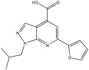 6-(2-furyl)-1-isobutyl-1H-pyrazolo[3,4-b]pyridine-4-carboxylic acid