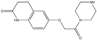 6-(2-oxo-2-piperazin-1-ylethoxy)-3,4-dihydroquinolin-2(1H)-one Struktur