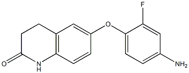 6-(4-amino-2-fluorophenoxy)-1,2,3,4-tetrahydroquinolin-2-one Structure