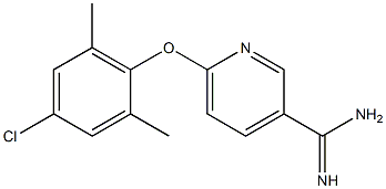 6-(4-chloro-2,6-dimethylphenoxy)pyridine-3-carboximidamide 结构式