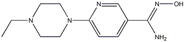 6-(4-ethylpiperazin-1-yl)-N'-hydroxypyridine-3-carboximidamide Struktur