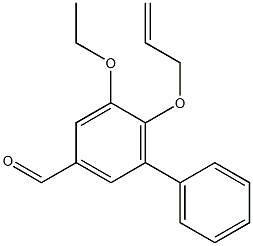 6-(allyloxy)-5-ethoxy-1,1'-biphenyl-3-carbaldehyde 化学構造式