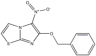 6-(benzyloxy)-5-nitroimidazo[2,1-b][1,3]thiazole 结构式