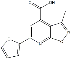 6-(furan-2-yl)-3-methylpyrido[3,2-d][1,2]oxazole-4-carboxylic acid 结构式