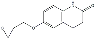 6-(oxiran-2-ylmethoxy)-3,4-dihydroquinolin-2(1H)-one,,结构式