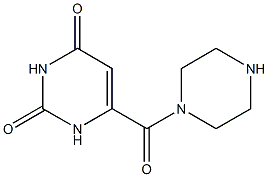 6-(piperazin-1-ylcarbonyl)pyrimidine-2,4(1H,3H)-dione 结构式