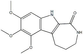 6,7,8-trimethoxy-1H,2H,3H,4H,5H,10H-azepino[3,4-b]indol-1-one Structure