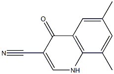 6,8-dimethyl-4-oxo-1,4-dihydroquinoline-3-carbonitrile Structure