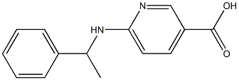 6-[(1-phenylethyl)amino]pyridine-3-carboxylic acid 结构式