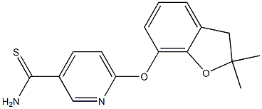 6-[(2,2-dimethyl-2,3-dihydro-1-benzofuran-7-yl)oxy]pyridine-3-carbothioamide