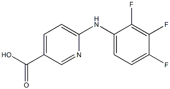 6-[(2,3,4-trifluorophenyl)amino]pyridine-3-carboxylic acid 结构式