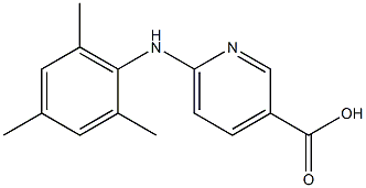 6-[(2,4,6-trimethylphenyl)amino]pyridine-3-carboxylic acid 结构式