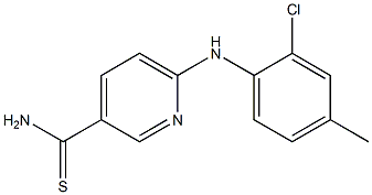 6-[(2-chloro-4-methylphenyl)amino]pyridine-3-carbothioamide