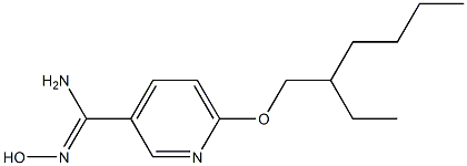 6-[(2-ethylhexyl)oxy]-N'-hydroxypyridine-3-carboximidamide,,结构式