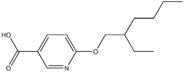 6-[(2-ethylhexyl)oxy]pyridine-3-carboxylic acid Struktur