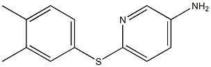 6-[(3,4-dimethylphenyl)sulfanyl]pyridin-3-amine 结构式