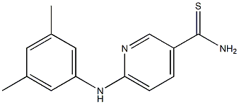 6-[(3,5-dimethylphenyl)amino]pyridine-3-carbothioamide Structure