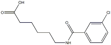 6-[(3-chlorobenzoyl)amino]hexanoic acid Structure