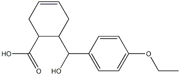 6-[(4-ethoxyphenyl)(hydroxy)methyl]cyclohex-3-ene-1-carboxylic acid Structure